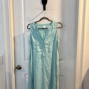 Sleeveless Light green J. Jill linen 👗